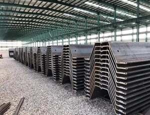 High Strength U Profile Steel Sheet Piles Materials Can Be Recycled And Reused