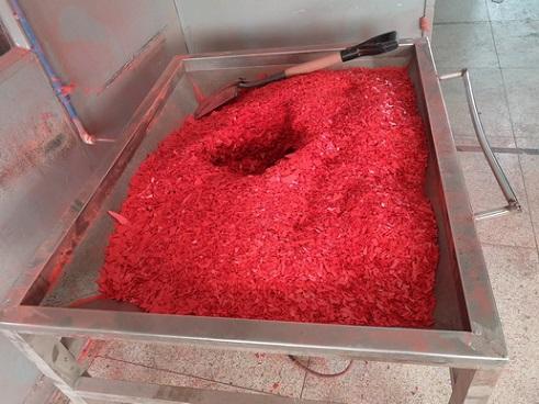 Epoxy Polyester Red Color Powder Coating Powder For Aluminium Profile 1