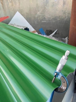 Steel Building Roof Tiles , Aluminum Color Coated Corrugated Roofing Sheets