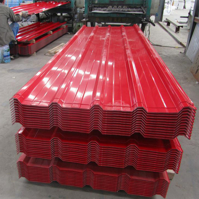 Pre-painted Galvanized Steel Roofing Sheet in Red Color for Villas