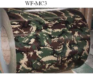 Camouflage Patterned Color Coated Steel Coil , Galvalume Steel Coil