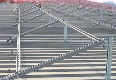 1MW Pv Ground Racking Solar Panel Mounting Racking System With Galvanization 1