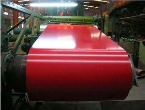 Red Color Coated PPGI Steel Coil ID 508mm Zinc Coated Steel Substrate