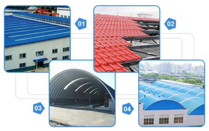 0.12-2.0mm Thickness SGCC Galvanized Steel Roof Sheet / Colored Metal Tile Roof Shingles 1