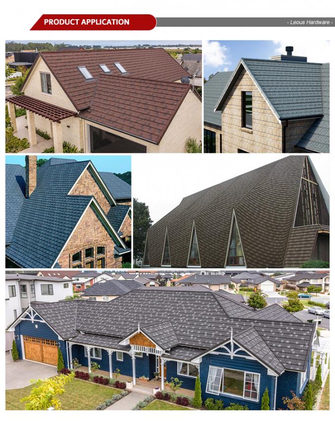 1170*420mm Roof Tile Materials for House Stone Coated Roof Tile 2