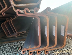 High Strength U-Shaped Steel Sheet Piling Use For Construction Work