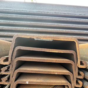 Water Resisting Z Type U Type Steel Sheet Piling 400x100x10.5mm