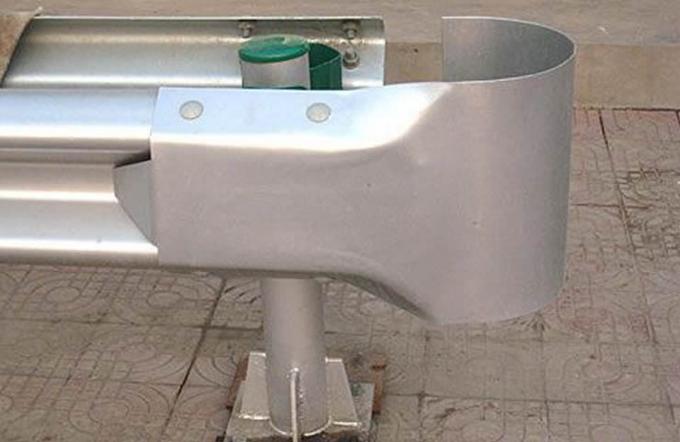 galvanized type C terminal end for W or thrie beam guardrails