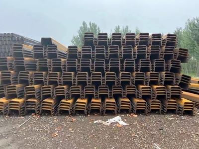 Hot Cold Rolled Z U Type Steel Sheet Piling Steel Sheet Pile Good Water Tightness