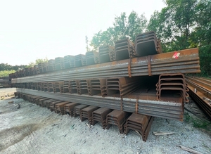 U-Shaped Steel Sheet Piling Use For Building Construction Port Bridge
