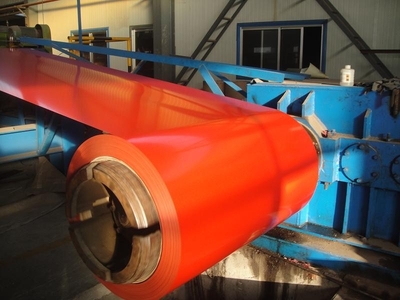 Orange EN10025 - 1995 Prepainted Steel Coil 55% Al - Zn For Home