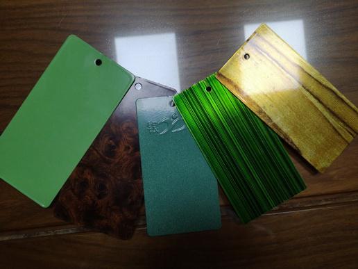 Epoxy Polyester Wood Grain Texture Color Tech Powder Coating Excellent Flexibility 0