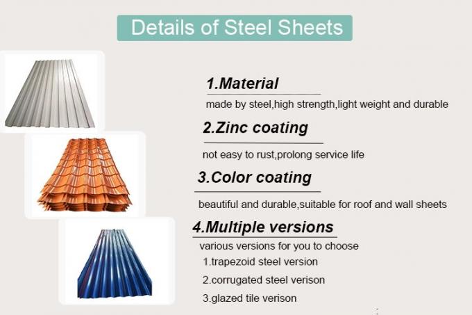 Zinc Coated SGCH SPCC Corrugated Metal Roofing Sheets For Civil Building 1