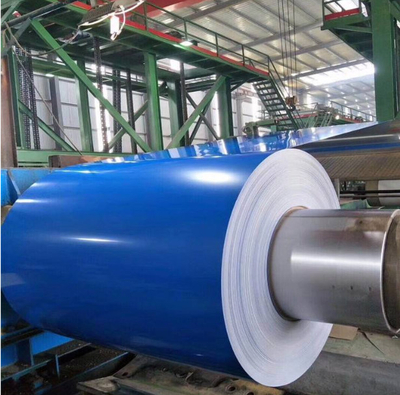 0.37 X 1219 Mm Prepainted Galvalume Steel Coil For House Roofing Akzo Nobel Paint