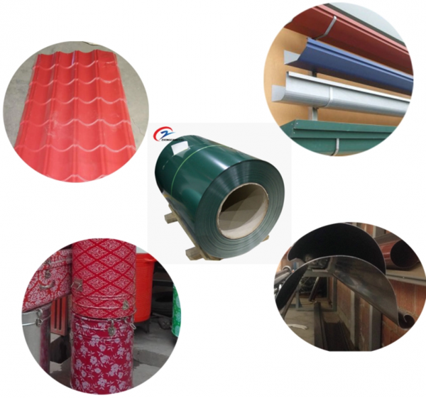 JIS G3312 Standard Ppgi Steel Coil White , Red , Blue Color 1219 Mm Width 0