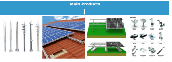 1MW Pv Ground Racking Solar Panel Mounting Racking System With Galvanization 0