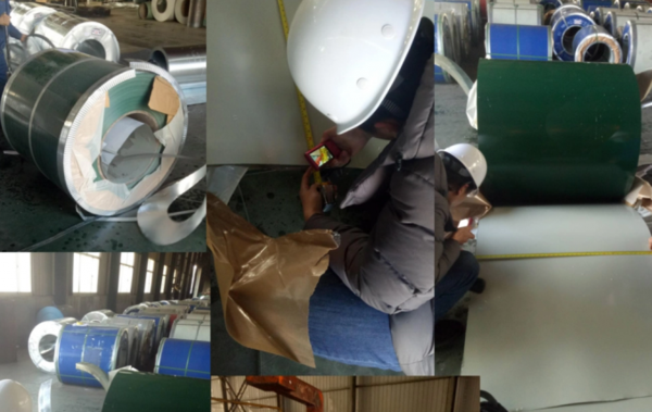 Durable Outside Color Coated Steel Sheet Coil With Hot Dipped Galvanization 0