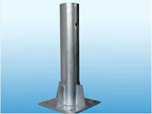 4.5mm Thickness Highway Guardrail Systems Parts Galvanized Round Guardrail Posts 0