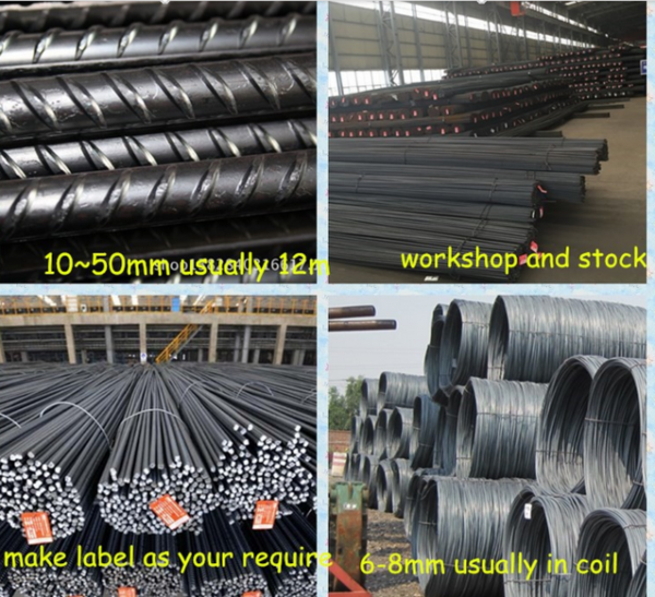8 mm ~ 50 mm Diameter Deformed Steel Bar , Mild Steel Bar 6000mm Length 2
